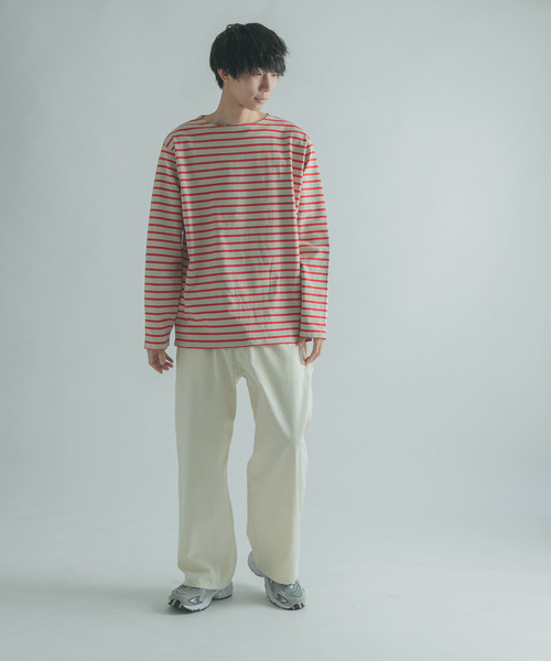 FORK&SPOON(フォークアンドスプーン)の「『ユニセックス』FORK&SPOON ボートネックボーダー(Tシャツ/カットソー・メンズ・ホワイト系その他/ブラック系その他/グレー系その他/ブラウン系その他・4/3/5)」の9枚目の写真