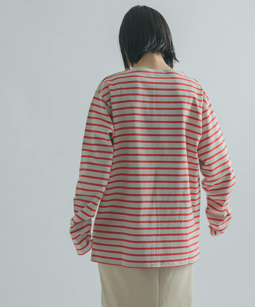 FORK&SPOON(フォークアンドスプーン)の「『ユニセックス』FORK&SPOON ボートネックボーダー(Tシャツ/カットソー・メンズ・ホワイト系その他/ブラック系その他/グレー系その他/ブラウン系その他・4/3/5)」の12枚目の写真