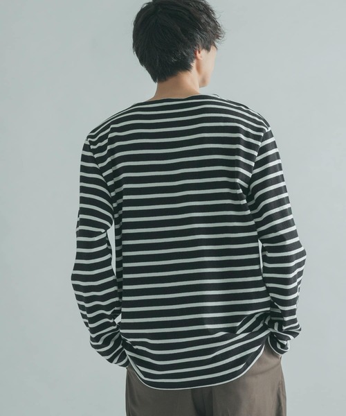 FORK&SPOON(フォークアンドスプーン)の「『ユニセックス』FORK&SPOON ボートネックボーダー(Tシャツ/カットソー・メンズ・ホワイト系その他/ブラック系その他/グレー系その他/ブラウン系その他・4/3/5)」の16枚目の写真