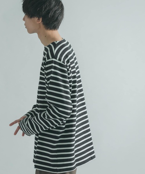 FORK&SPOON(フォークアンドスプーン)の「『ユニセックス』FORK&SPOON ボートネックボーダー(Tシャツ/カットソー・メンズ・ホワイト系その他/ブラック系その他/グレー系その他/ブラウン系その他・4/3/5)」の17枚目の写真