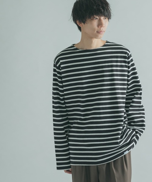 FORK&SPOON(フォークアンドスプーン)の「『ユニセックス』FORK&SPOON ボートネックボーダー(Tシャツ/カットソー・メンズ・ホワイト系その他/ブラック系その他/グレー系その他/ブラウン系その他・4/3/5)」の18枚目の写真