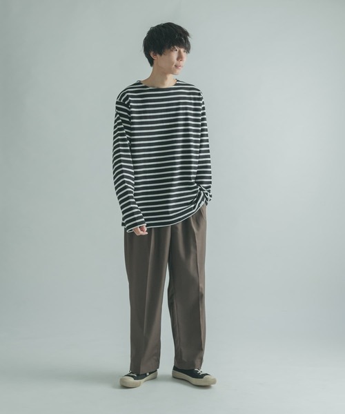 FORK&SPOON(フォークアンドスプーン)の「『ユニセックス』FORK&SPOON ボートネックボーダー(Tシャツ/カットソー・メンズ・ホワイト系その他/ブラック系その他/グレー系その他/ブラウン系その他・4/3/5)」の19枚目の写真