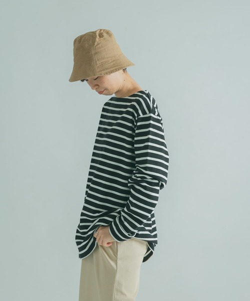 FORK&SPOON(フォークアンドスプーン)の「『ユニセックス』FORK&SPOON ボートネックボーダー(Tシャツ/カットソー・メンズ・ホワイト系その他/ブラック系その他/グレー系その他/ブラウン系その他・4/3/5)」の21枚目の写真