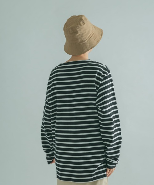 FORK&SPOON(フォークアンドスプーン)の「『ユニセックス』FORK&SPOON ボートネックボーダー(Tシャツ/カットソー・メンズ・ホワイト系その他/ブラック系その他/グレー系その他/ブラウン系その他・4/3/5)」の22枚目の写真