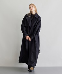 NOISE MAKER トレンチコート 黒 日本製 WRAP COAT（チェスターコート）｜RAINMAKER（レインメーカー）の