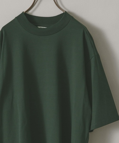 URBAN RESEARCH DOORS(アーバンリサーチドアーズ)の「モックネックタフTシャツ(Tシャツ/カットソー・メンズ・ホワイト/チャコールグレー/ベージュ/グリーン・MEDIUM/LARGE)」の1枚目の写真