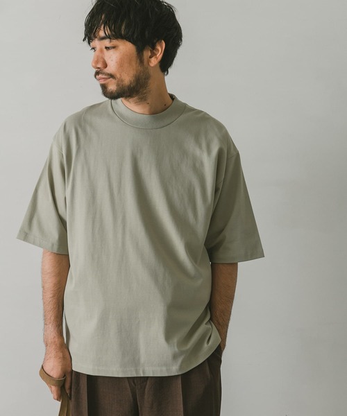 URBAN RESEARCH DOORS(アーバンリサーチドアーズ)の「モックネックタフTシャツ(Tシャツ/カットソー・メンズ・ホワイト/チャコールグレー/ベージュ/グリーン・MEDIUM/LARGE)」の15枚目の写真