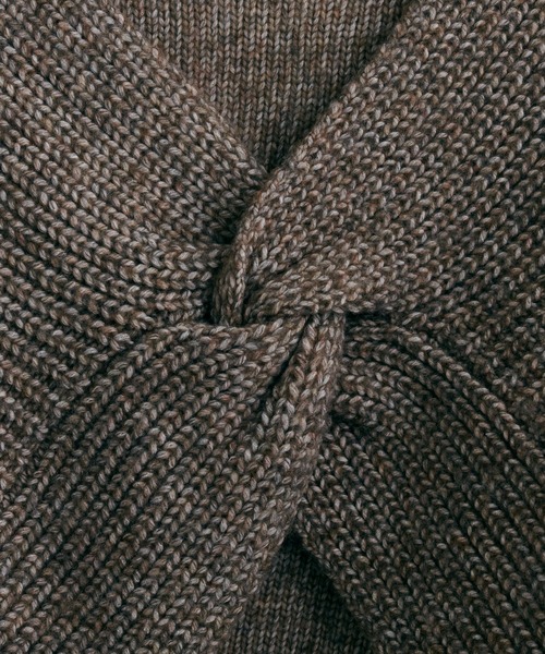 natural couture(ナチュラルクチュール)の「WEB限定/リバイバルアイテム/ほわほわクロスニットアンサンブル(ニット/セーター・レディース・ベージュ/ブラウン/オフホワイト/ピンク系その他・FREE)」の14枚目の写真