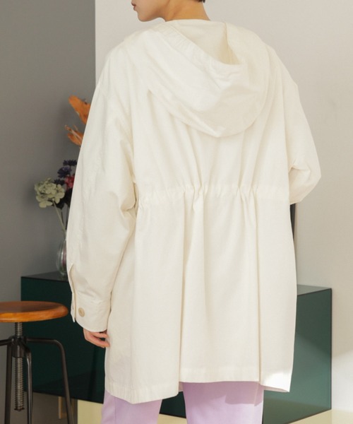 ROSE BUD（ローズバッド）の「オーバーサイズマウンテンパーカ（マウンテンパーカー・レディース・カーキ/ホワイト・ONE SIZE/FREE）」の12枚目の写真