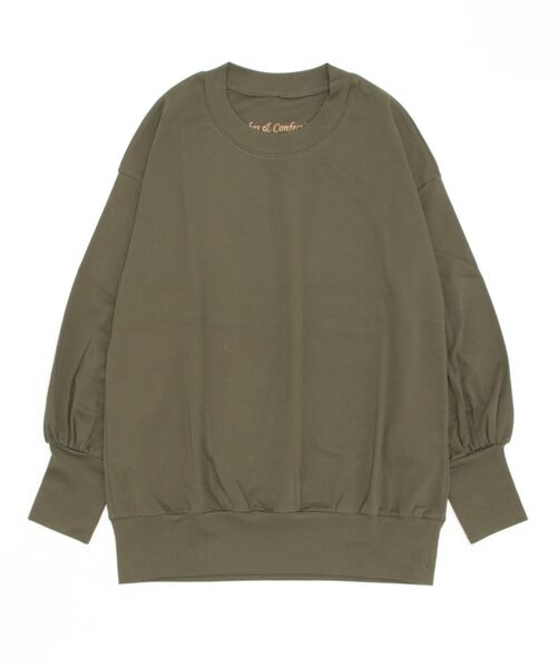 ROBES&CONFECTIONS（ローブスコンフェクションズ）の「Robes & Confections/ローブス&コンフェクションズ/ファーストピックスピンプラチナムコットンスムースＬＳＣ（スウェット・レディース・レンガ/オリーブ系/マスタード・3/1）」の2枚目の写真