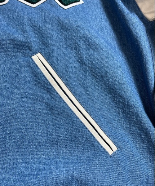 GALLIS ADDICTION（ガリスアディクション）の「GA DENIM VARSITY JKT/デニム スタジャン（スタジャン・メンズ・サックスブルー/インディゴブルー・M/L）」の17枚目の写真