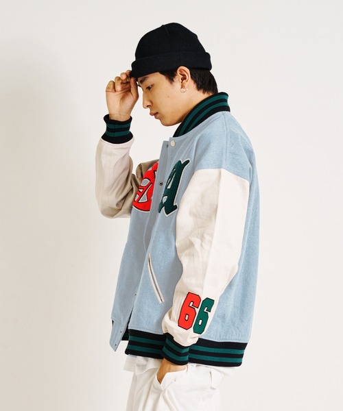 GALLIS ADDICTION（ガリスアディクション）の「GA DENIM VARSITY JKT/デニム スタジャン（スタジャン・メンズ・サックスブルー/インディゴブルー・M/L）」の12枚目の写真