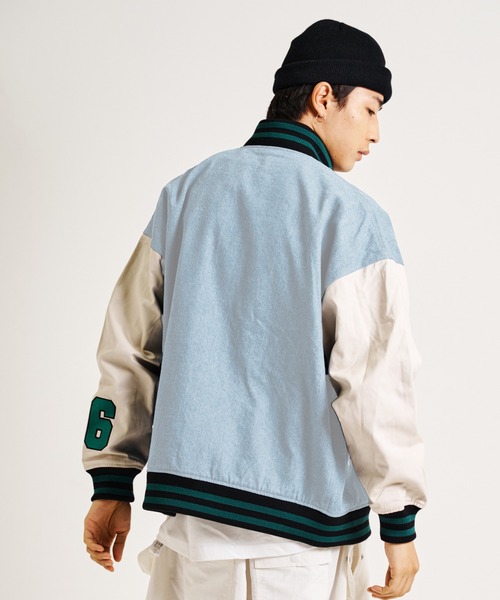 GALLIS ADDICTION（ガリスアディクション）の「GA DENIM VARSITY JKT/デニム スタジャン（スタジャン・メンズ・サックスブルー/インディゴブルー・M/L）」の6枚目の写真
