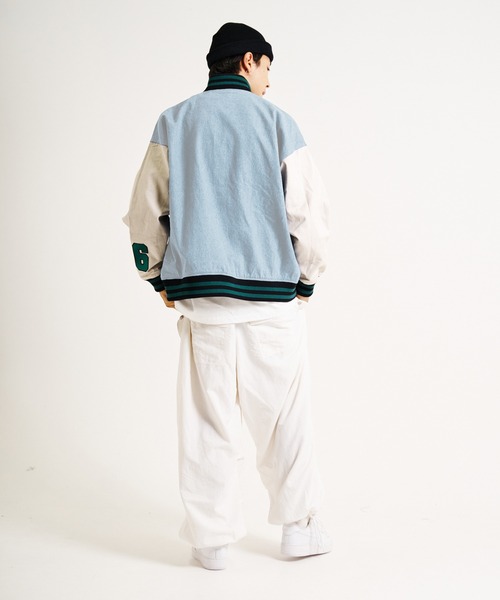 GALLIS ADDICTION（ガリスアディクション）の「GA DENIM VARSITY JKT/デニム スタジャン（スタジャン・メンズ・サックスブルー/インディゴブルー・M/L）」の9枚目の写真