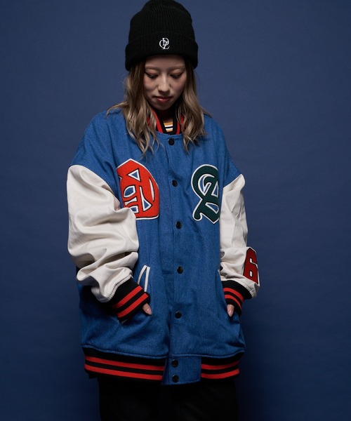 GALLIS ADDICTION（ガリスアディクション）の「GA DENIM VARSITY JKT/デニム スタジャン（スタジャン・メンズ・サックスブルー/インディゴブルー・M/L）」の20枚目の写真