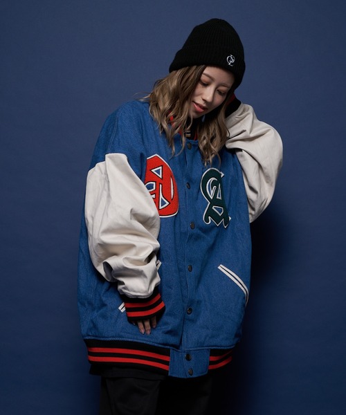 GALLIS ADDICTION（ガリスアディクション）の「GA DENIM VARSITY JKT/デニム スタジャン（スタジャン・メンズ・サックスブルー/インディゴブルー・M/L）」の22枚目の写真