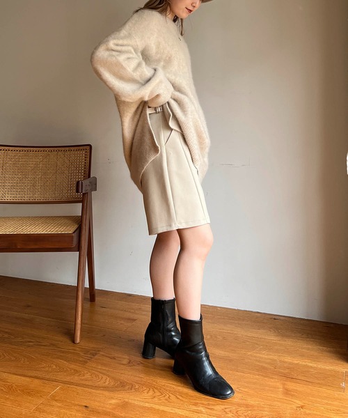 CAPRICIEUX LE'MAGE（カプリシューレマージュ）の「サイドベルトショートパンツ（その他パンツ・レディース・ブラック/ホワイト系その他・38/36）」の11枚目の写真