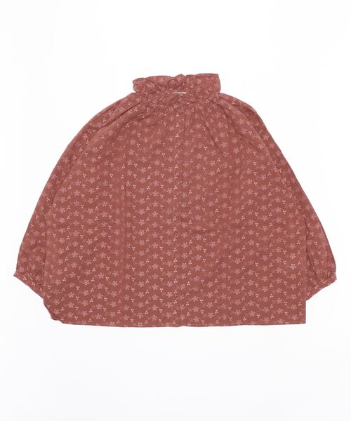 Samansa Mos2(サマンサ モスモス)の「オーバーレースフリル襟ブラウス(シャツ/ブラウス・レディース・ブラウン/キナリ/チャコール・フリ-)」の1枚目の写真