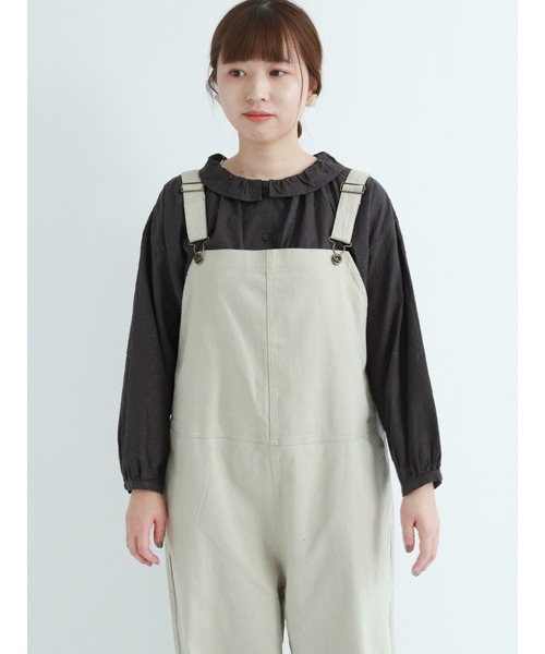 Samansa Mos2(サマンサ モスモス)の「オーバーレースフリル襟ブラウス(シャツ/ブラウス・レディース・ブラウン/キナリ/チャコール・フリ-)」の3枚目の写真