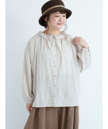 Samansa Mos2 | オーバーレースフリル襟ブラウス(シャツ/ブラウス)