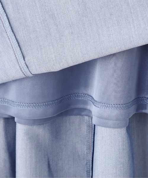 FREE'S MART（フリーズマート）の「【Sシリーズ対応】配色ステッチバックレースアップスカート（スカート・レディース・ブラック/ブラウン/ブルー/カーキ・MEDIUM/X-SMALL/SMALL）」の11枚目の写真