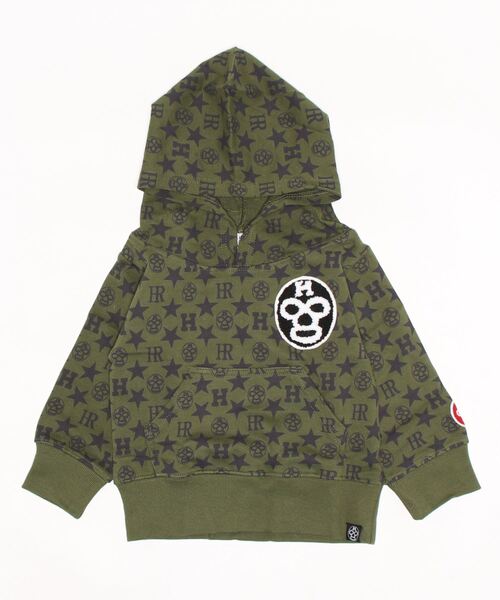 HEAD ROCK（ヘッドロック）の「HEADROCK/ヘッドロック　フーデッドトレーナー（パーカー・キッズ・ブラック系その他/グレー/ブラック/グレー系その他/グリーン系その他/ブルー系その他5/ネイビー/カーキ・110cm/120cm/130cm/150cm/140cm/100cm）」の7枚目の写真