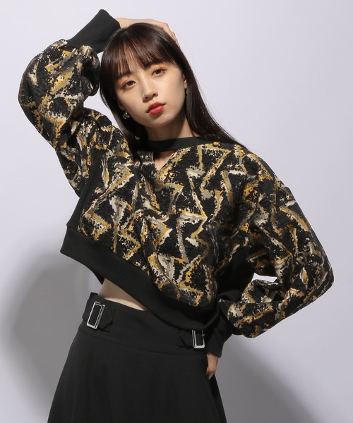 HARE（ハレ）の「2WAYジャガードプルオーバー(HARE)（スウェット