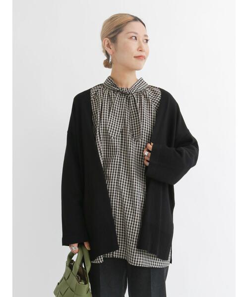 Samansa Mos2 blue（サマンサモスモスブルー）の「◎トッパーカーディガン（カーディガン/ボレロ・レディース・ブラック/ベージュ/ブラウン/グレー・ﾌﾘ-）」の22枚目の写真