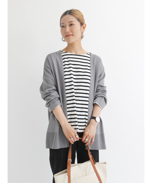 Samansa Mos2 blue（サマンサモスモスブルー）の「◎トッパーカーディガン（カーディガン/ボレロ・レディース・ブラック/ベージュ/ブラウン/グレー・ﾌﾘ-）」の7枚目の写真