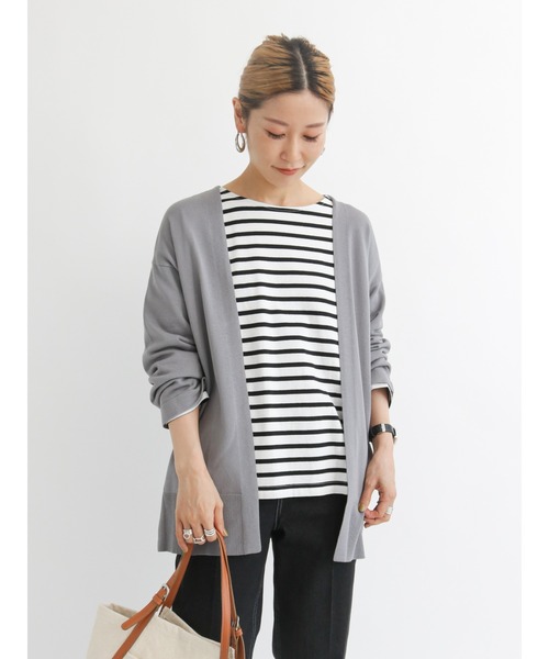 Samansa Mos2 blue（サマンサモスモスブルー）の「◎トッパーカーディガン（カーディガン/ボレロ・レディース・ブラック/ベージュ/ブラウン/グレー・ﾌﾘ-）」の8枚目の写真