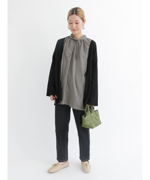 Samansa Mos2 blue（サマンサモスモスブルー）の「◎トッパーカーディガン（カーディガン/ボレロ・レディース・ブラック/ベージュ/ブラウン/グレー・ﾌﾘ-）」の13枚目の写真