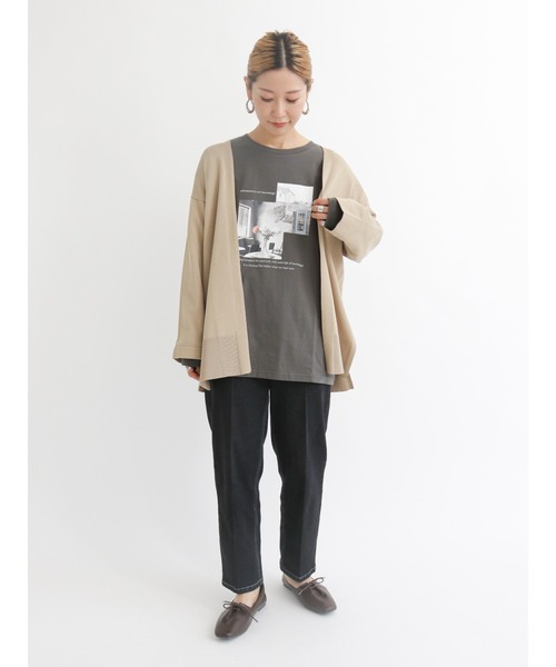 Samansa Mos2 blue（サマンサモスモスブルー）の「◎トッパーカーディガン（カーディガン/ボレロ・レディース・ブラック/ベージュ/ブラウン/グレー・ﾌﾘ-）」の15枚目の写真