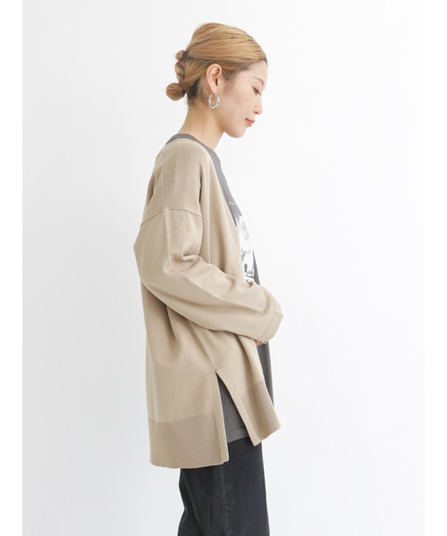 Samansa Mos2 blue（サマンサモスモスブルー）の「◎トッパーカーディガン（カーディガン/ボレロ・レディース・ブラック/ベージュ/ブラウン/グレー・ﾌﾘ-）」の16枚目の写真