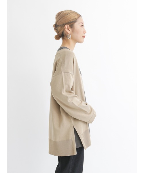 Samansa Mos2 blue（サマンサモスモスブルー）の「◎トッパーカーディガン（カーディガン/ボレロ・レディース・ブラック/ベージュ/ブラウン/グレー・ﾌﾘ-）」の17枚目の写真