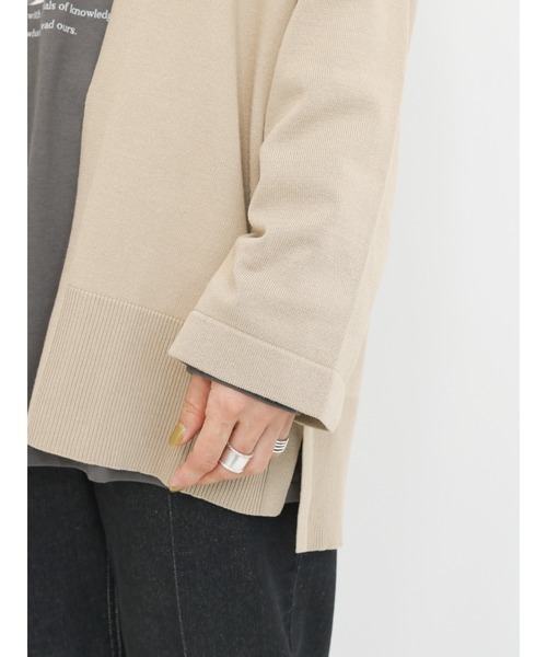 Samansa Mos2 blue（サマンサモスモスブルー）の「◎トッパーカーディガン（カーディガン/ボレロ・レディース・ブラック/ベージュ/ブラウン/グレー・ﾌﾘ-）」の21枚目の写真