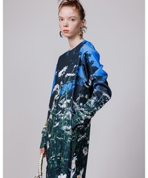 NON TOKYO（ノントーキョー）の「PRINT RIB LONG SLEEVE ONE-PIECE / NON-23S-0222（ワンピース）」
