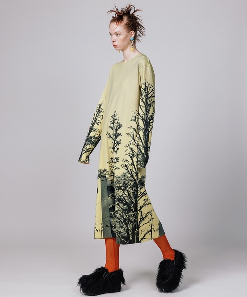 NON TOKYO（ノントーキョー）の「PRINT RIB LONG SLEEVE ONE