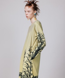 NON TOKYO ワンピース NON TOKYO（ノントーキョー）の「PRINT RIB LONG SLEEVE ONE