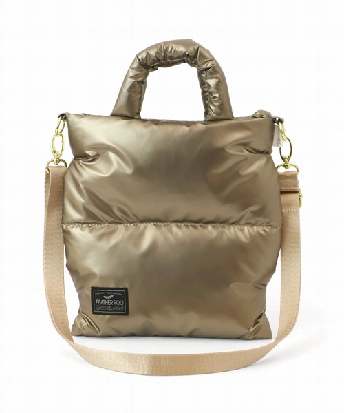 ROOTOTE（ルートート）の「【取外し可能ショルダー付き】ルートート/LT.サコッシュ.フェザーカラーB2（ショルダーバッグ・レディース・シルバー/ゴールド・FREE）」の3枚目の写真