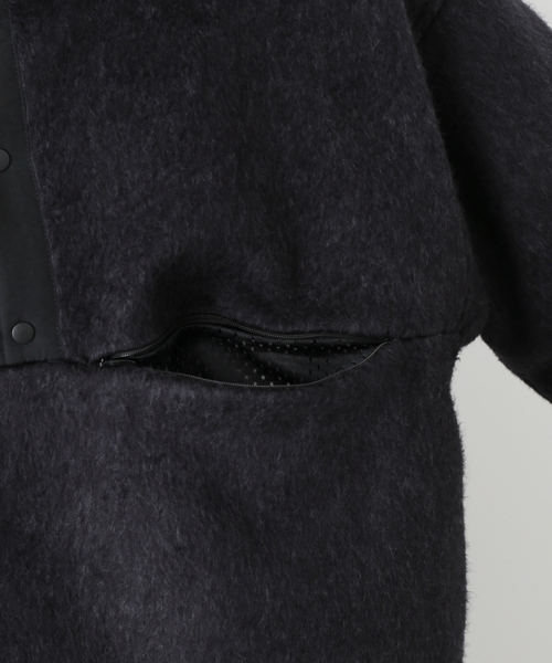blurhms（ブラームス）の「【blurhms / ブラームス】Cotton Silk Fleece Snap P/O（ブルゾン・メンズ・ブラック系その他・3）」の11枚目の写真