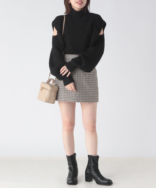 Sheller ミニスカート　パンツ　ブラウン チェック柄　ミニスカート 92596792b_17_d_1200x1200.jpg?v