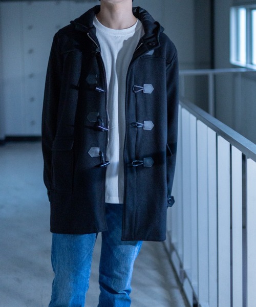 NYLAUS（ナイラス）の「フェイクウール ミディアム丈 ダッフルコート