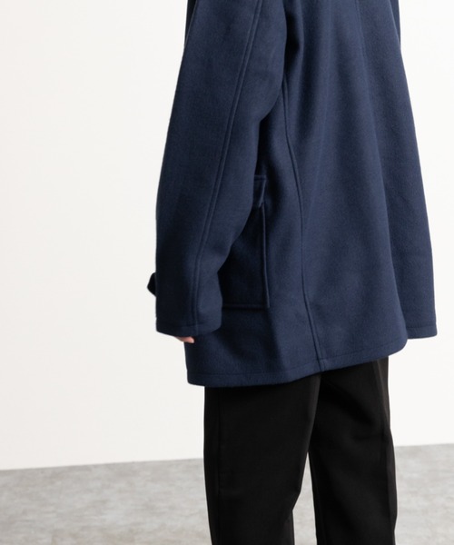 NYLAUS（ナイラス）の「フェイクウール ミディアム丈 ダッフルコート