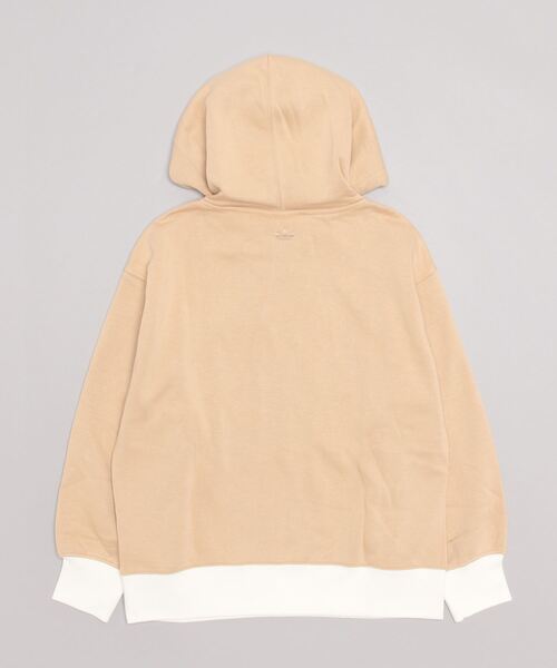 adidas（アディダス）の「トレフォイルグラフィック 刺しゅうパーカー / アディダスオリジナルス（パーカー・レディース・ベージュ/ブラック/ホワイト・MEDIUM/SMALL/XX-LARGE/LARGE/X-LARGE/X-SMALL）」の7枚目の写真