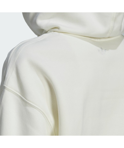 adidas（アディダス）の「トレフォイルグラフィック 刺しゅうパーカー / アディダスオリジナルス（パーカー・レディース・ベージュ/ブラック/ホワイト・MEDIUM/SMALL/XX-LARGE/LARGE/X-LARGE/X-SMALL）」の16枚目の写真