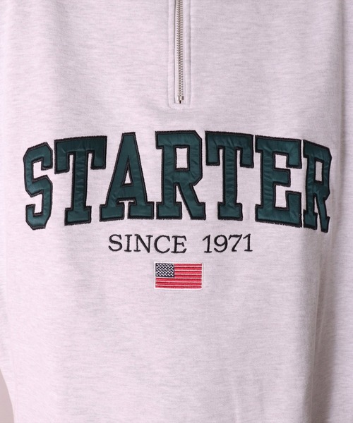 STARTER BLACK LABEL(スターターブラックレーベル)の「(YO)【STARTER BLACK LABEL】スウェット ハーフジップ プルオーバー(スウェット・メンズ・ブラック/オフホワイト/マスタード・MEDIUM/LARGE/X-LARGE)」の8枚目の写真