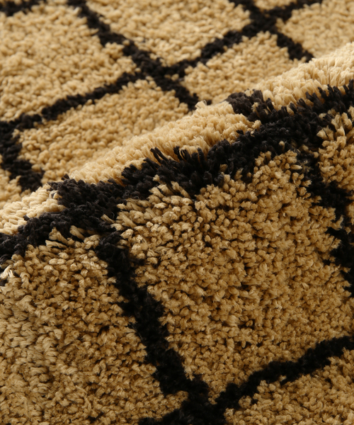 journal standard Furniture (ジャーナルスタンダードファニチャー)の「GRID MAT 50x120 グリッド マット(ラグ/マット・レディース・アイボリー/キャメル・FREE)」の10枚目の写真