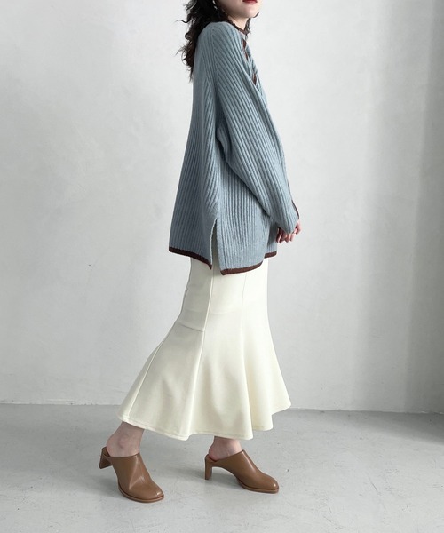 LOWRYS FARM（ローリーズファーム）の「スタイルＵＰカットマーメイドスカート　180974（スカート・レディース・ブラック/ブラウン/アイボリー・SMALL/MEDIUM/LARGE）」の13枚目の写真