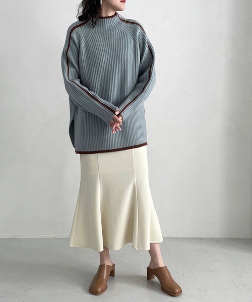 LOWRYS FARM（ローリーズファーム）の「スタイルＵＰカットマーメイドスカート　180974（スカート・レディース・ブラック/ブラウン/アイボリー・SMALL/MEDIUM/LARGE）」の18枚目の写真