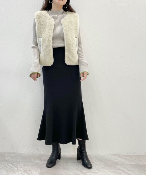 LOWRYS FARM（ローリーズファーム）の「スタイルＵＰカットマーメイドスカート　180974（スカート・レディース・ブラック/ブラウン/アイボリー・SMALL/MEDIUM/LARGE）」の16枚目の写真